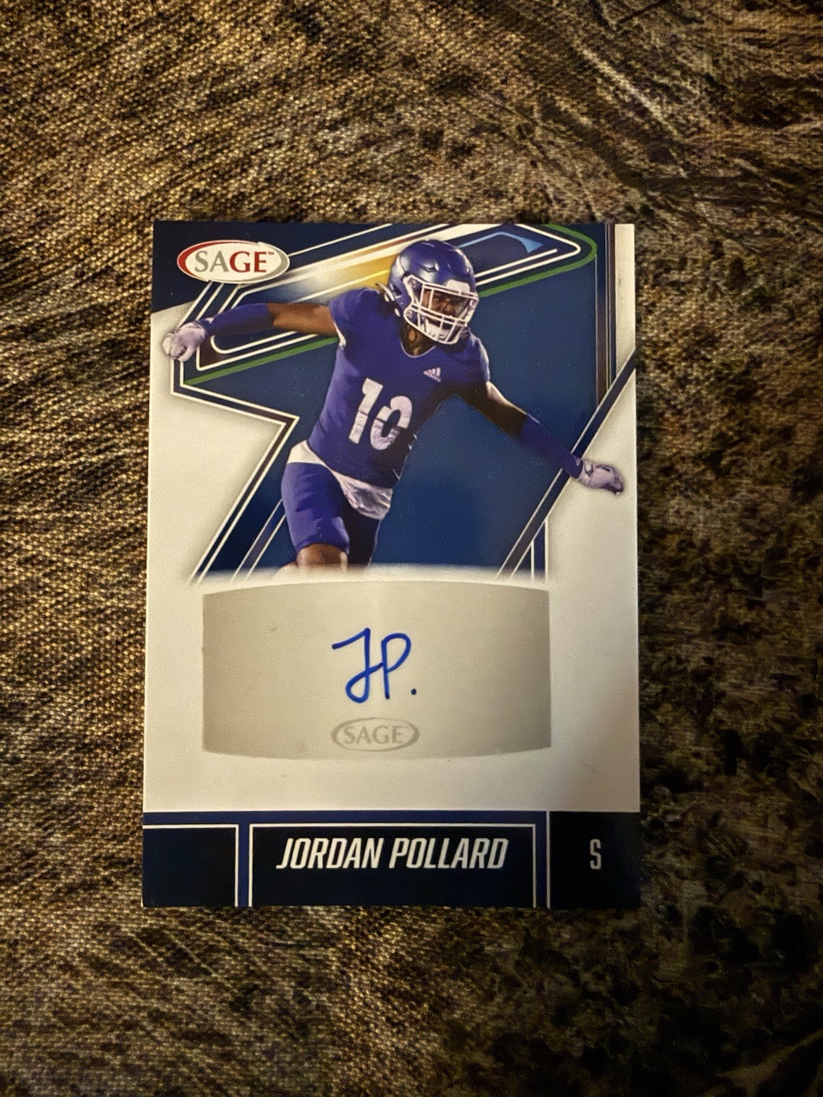 JORDAN POLLARD 2026 SAGE HIGH SERIES SILVER AUTOGRAPH CARD #A-JP3