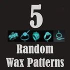 set of 5 pcs RANDOM Wax Patterns for  Casting  Jewelry_SET_001