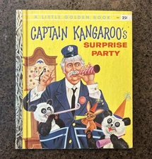 Vintage 1958 Captain Kangaroo Surprise Party Little Golden Book