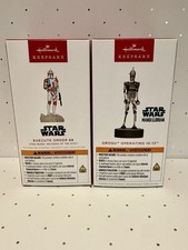 NEW Hallmark Star Wars 2025 Execute Order 66 and Grogu Operating IG-12 Ornaments