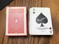 Playtime Miniature Playing Cards U.S. Playing Card Co. Cincinnati,Ohio Mini Toy