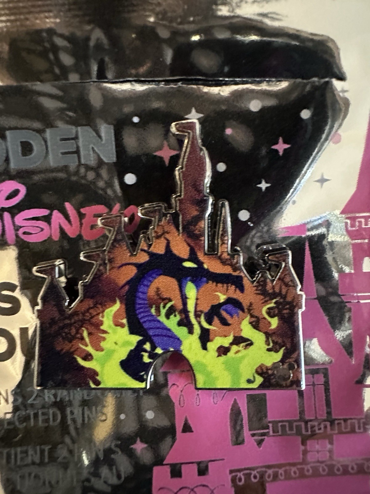 Disney Wave B Maleficent Castle Pin 