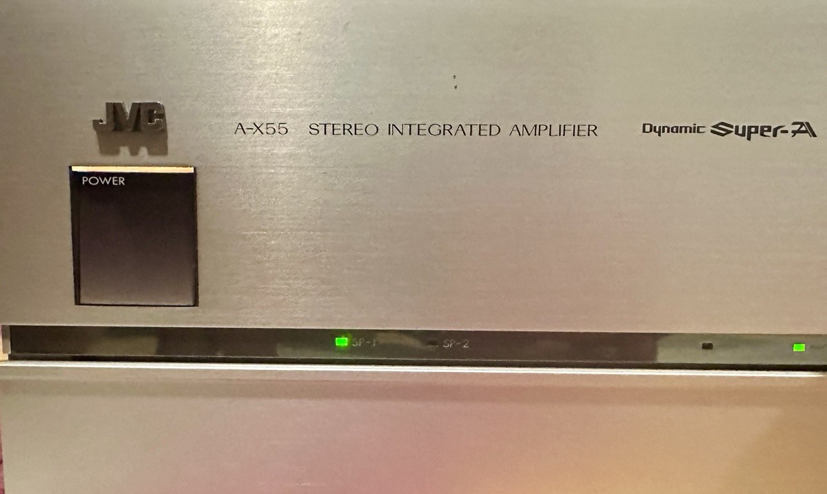 Vintage JVC A-X55 stereo amplifier with MM/MC phono preamp and