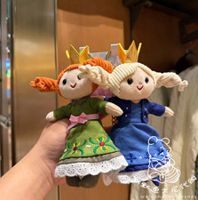 Genuino Shanghai Disney 2025 Frozen Elsa Anna Lindo Llavero de Peluche de Dibujos Animados Nuevo