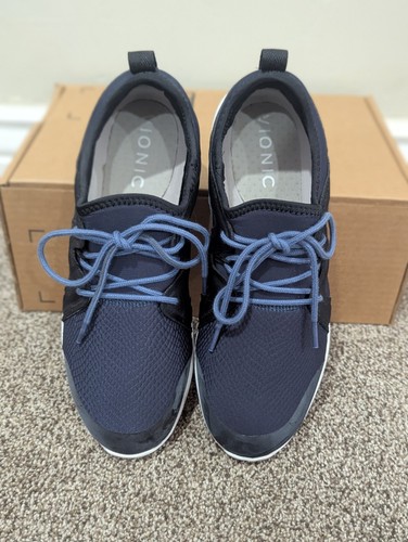 Scarpe sneakers basse stringate blu navy taglia 9 da donna Vionic Storm/ASR1724 - Foto 3 di 7