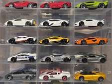 Hot Wheels Lamborghini Lot of 15 Cars Loose Bundle Sesto Veneno Reventon Huracan