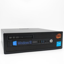 HP Elitedesk 800 G1 SFF i3 4GB 120GB Windows 10 Ordinateur PC Fixe Bureau RS232