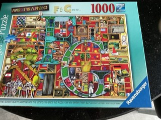Ravensburger 1000 Piece Jigsaw Awesome Alphabet F &C By Colin Thompson