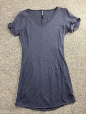 Kuhl Dress Womens Small Blue V Neck Short Sleeve T Shirt Travel Pocket Casual