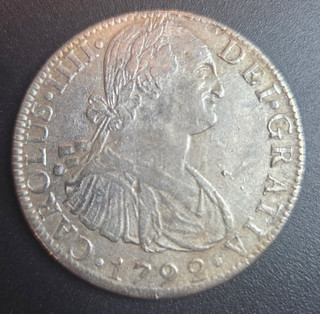 1792 MO FM Eight Reales Silver