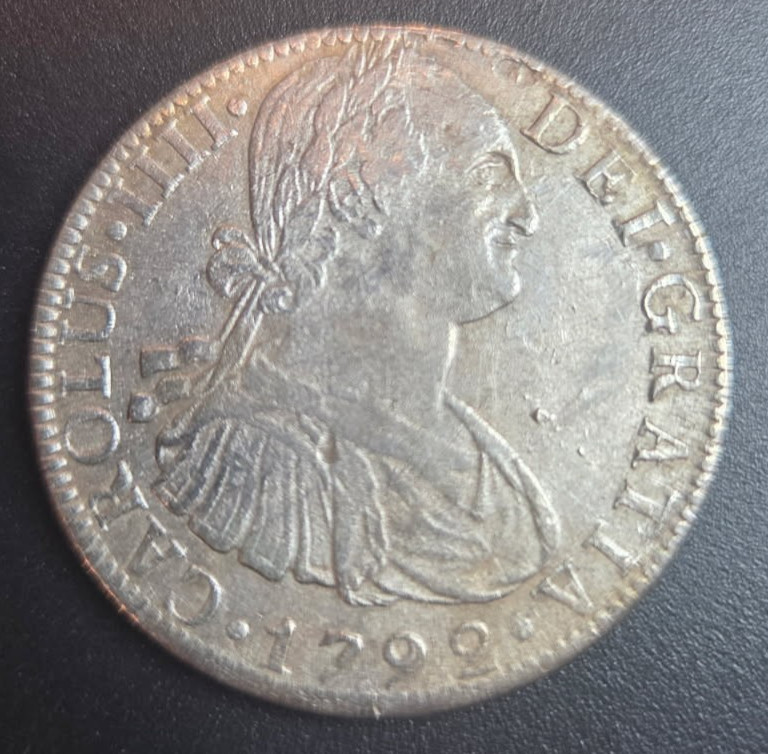 1792 MO FM Eight Reales  Silver