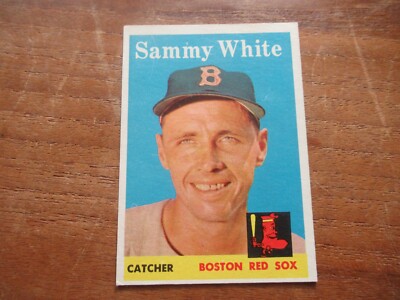 1958 TOPPS SAMMY WHITE #414 BOSTON RED SOX HIGH GRADE BEAUTIFUL CARD