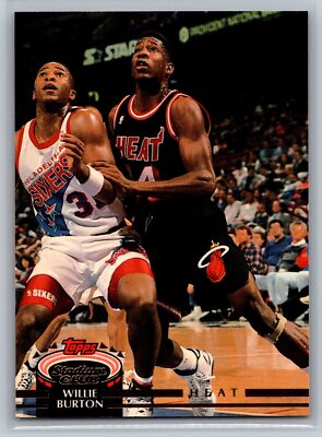 Willie Burton 1992-93 Stadium Club BASKETBALL #84 Miami Heat | eBay