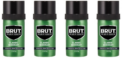4 Pack Brut Classic Deodorant 2.7oz each