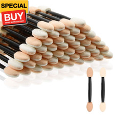 Eyeshadow Applicators Double Sided, 50PCS Eyeshadow Brush 2.4 Inch Makeup Applic