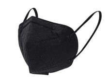 50 KN95 Disposable Face Mask- Black KN95  5 Layer BFE 95 Disposable Respirator