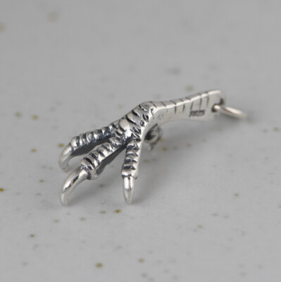 I05 Pendentif Aigle Griffe Sterling Argent 925