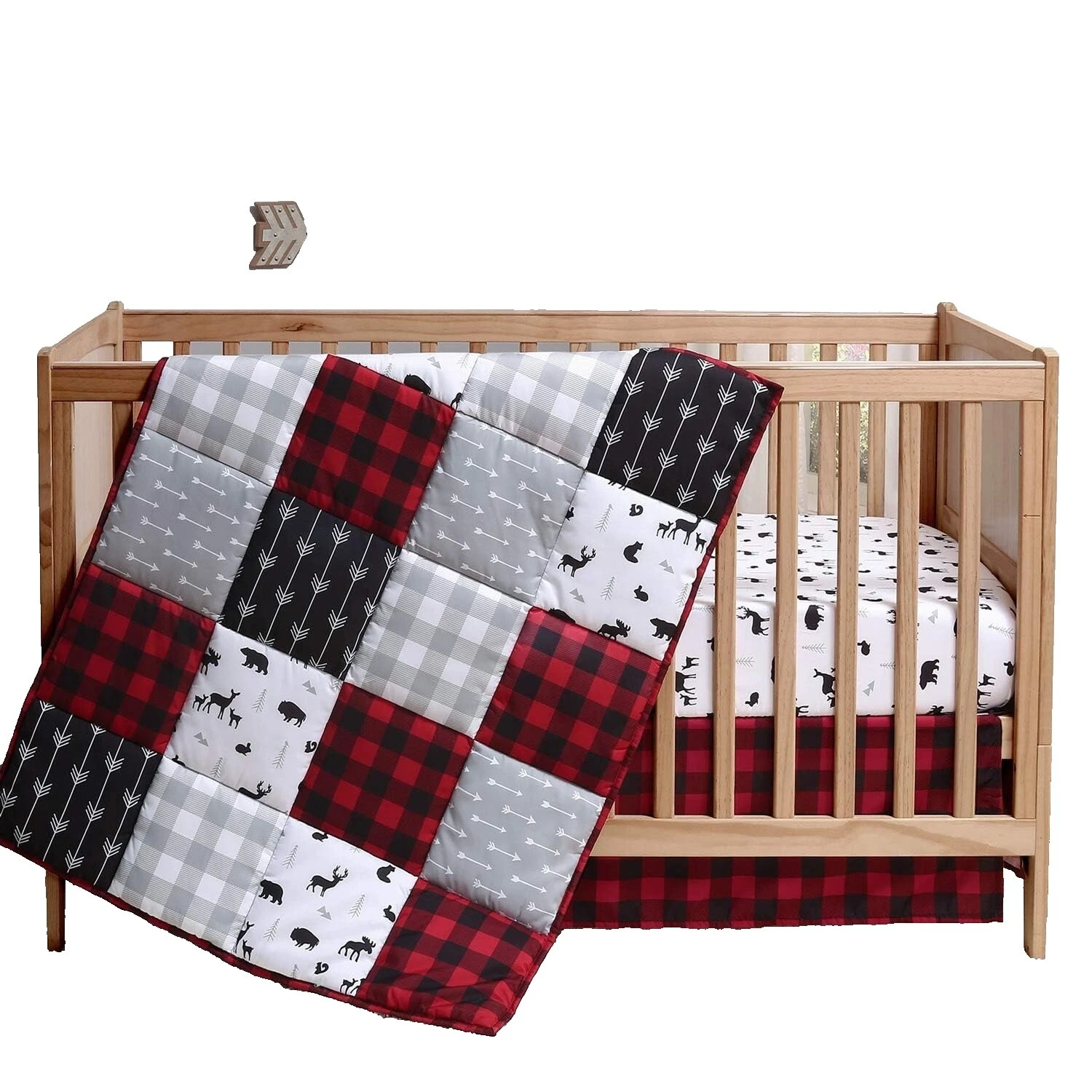 Juegos de cama para bebé de cuna blanca para niños