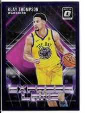 2018-19 Optic Express Lane Purple Prizm- Klay Thompson Golden State Warriors!