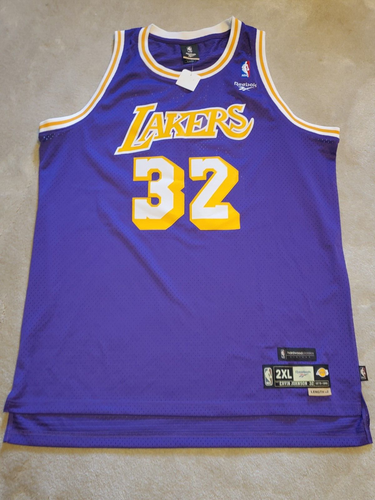 Magic Johnson Reebok Magic Johnson Reebok Lakers Hardwood Classics Stitched Jersey 2xl +2 ...
