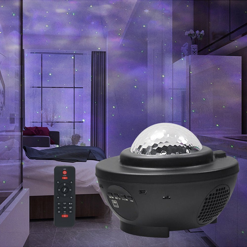 Starry Night Light Projector,3 In 1 Galaxy Light Projector Led Ocean Wave Nebula Clouds With Remote C 550