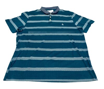 Penguin Polo Shirt Mens XL Golf Color lock Munsingwear Striped Active Sports
