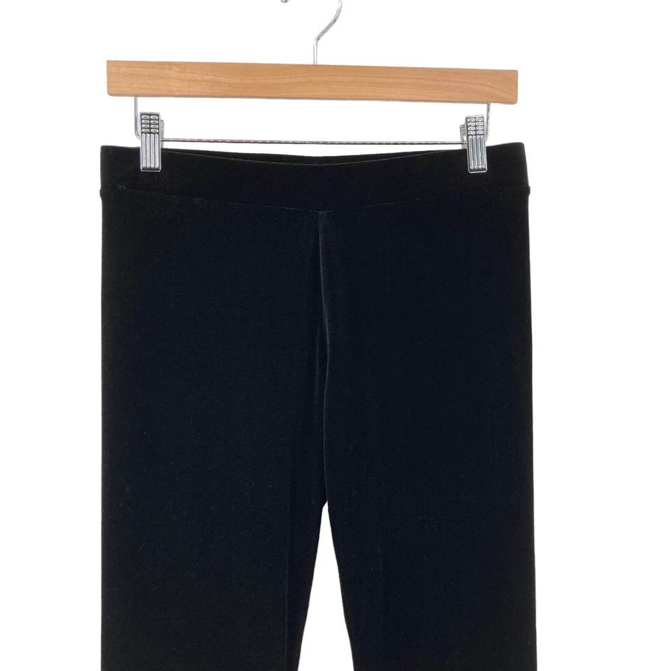 LC Lauren Conrad Leggings Mujer Medianos Negros Terciopelo Cintura Elástica Pierna Ajustada Foto 3 de 4