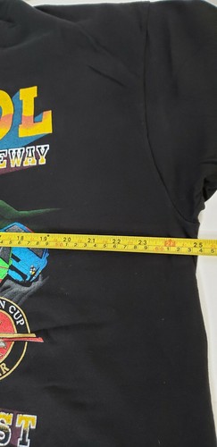 Vtg 1994 Bristol Int'l Raceway World's Fastest Half Mile Black T-Shirt Men's XXL - Afbeelding 7 van 7