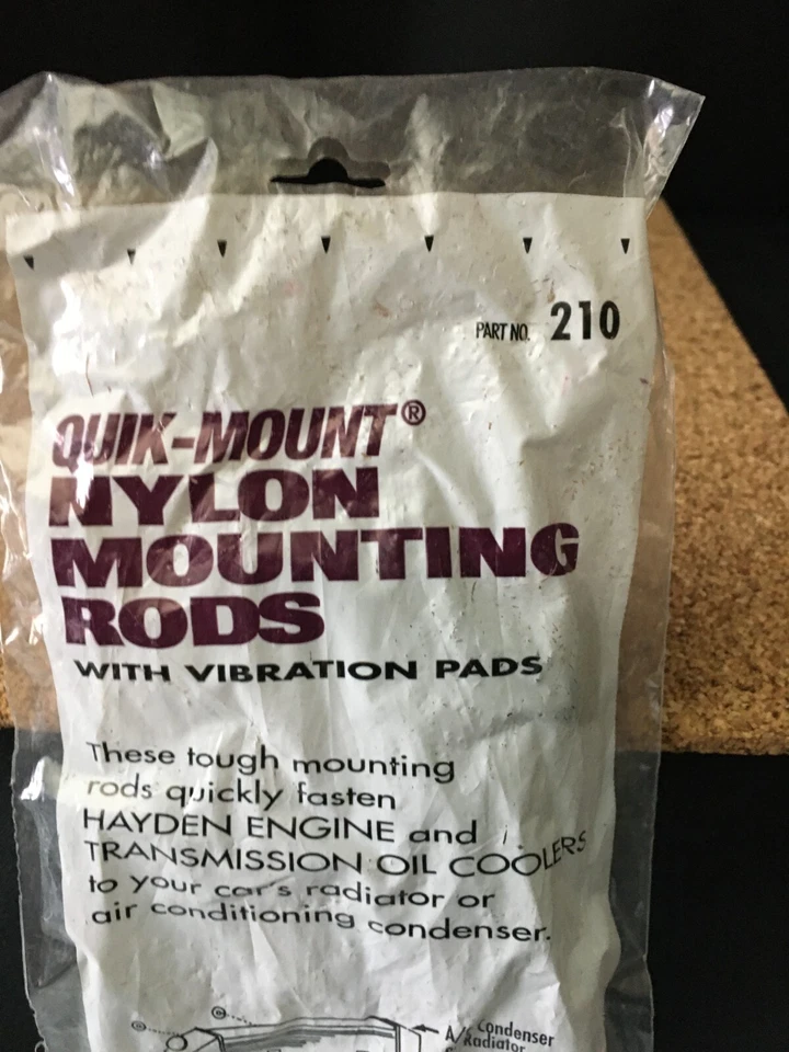 Kit de varillas de montaje de nailon Hayden 210 Quik Mount con almohadillas vibratorias de alta resistencia K210 Foto 2 de 4