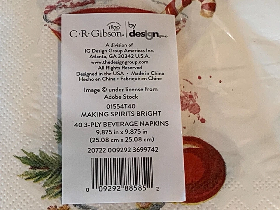 Servilletas brillantes para hacer licores bebida de cóctel 3 capas de papel 40 unidades Foto 4 de 4