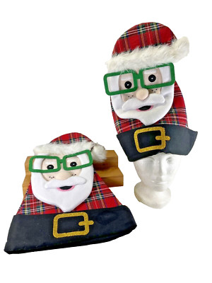 2X  St. Nicks Choice Christmas Holiday Season Novelty Hats Santa 1 Sz Fits Most