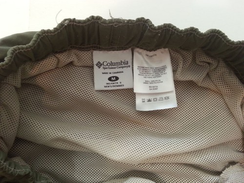 Columbia Herren Größe M Shorts Nylon oliv Netzfutter Schwimmen Camping 9" Schrittlänge - Bild 12 von 12