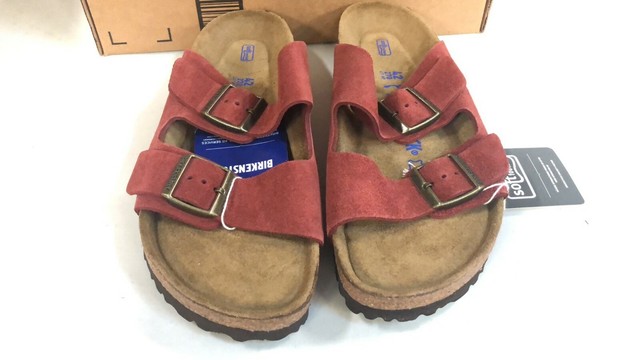 birkenstock arizona port suede