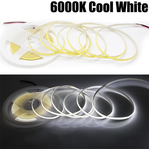 COB LED Strip Light Flexible Tape Lights 4MM Width DIY V5 For Car Room Decor - Picture 15 of 21