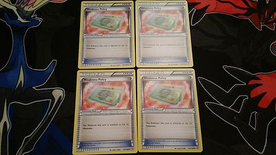 Pokemon Trainer Item Weakness Policy x4 142/160 XY Primal Clash Playset NM/Mint