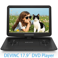 DEVINC 17.9" Portable DVD Player With15.6" Swivel Screen Rechargeable Multimedia