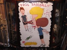 90's Beavis & Butthead Poster 3 Frog Baseball Vintage USA