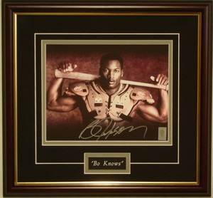 Bo Jackson authentic signed Nike ad photo Bo Knows bat ...