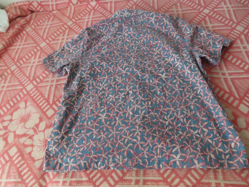 Женская рубашка Reyn Spooner XL гавайская с цветочным рисунком выцветшая на солнце - Изображение 2 из 4