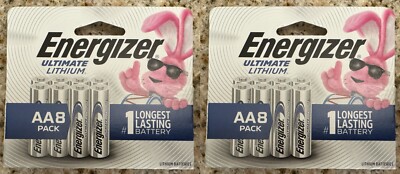 Energizer Ultimate Lithium AA Batteries (two 8-packs) [Part # L91SBP-8]
