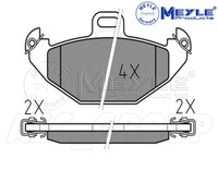 Meyle Bremsbelagsatz, Hinterachse Mit Anti Quietsch Platte 025 219 6514