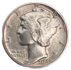 1940-P Mecury Dime 10c 90% Silver Coin Choice AU (E020)