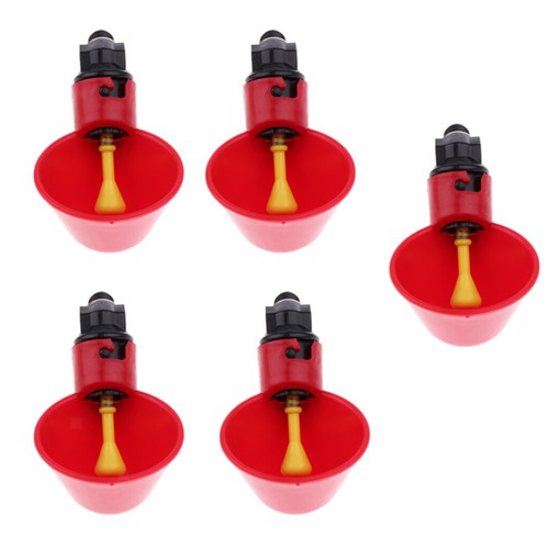5 Stücke Automatische Geflügel Vogel Huhn Wassertrinker Tasse Kunststoff - Picture 2 of 12