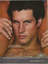 Vintage Print Ad De Beers Diamonds - Freestyle Always Was Your Best Event - 1981