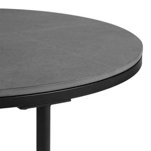 Double Nested Coffee Table Set Marble Effect Nesting Sofa Side Table Living Room - Picture 10 of 14