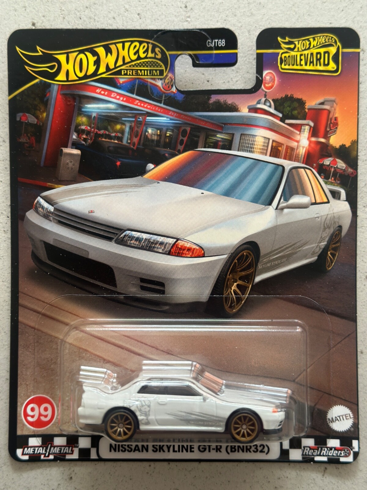 Hot Wheels Boulevard 99 NISSAN SKYLINE GT-R R32 Godzilla with Protector r33 r34