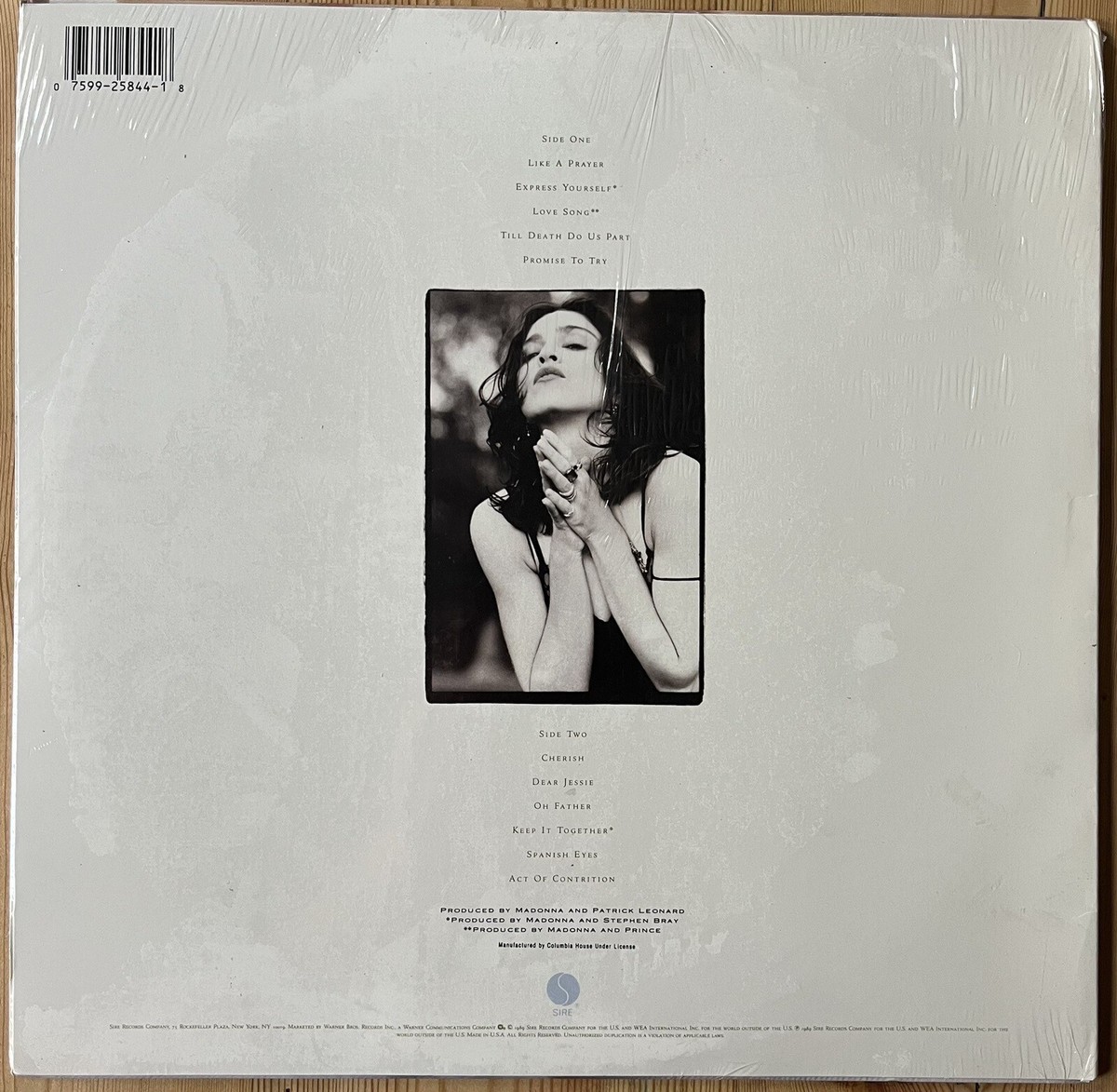 madonna like a prayer コロンビア Madonna - Like a Prayer | Rhino