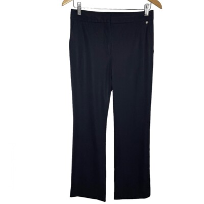 MaxMara Straight Leg Black Trousers Pants Career Offices Casual Sz 2