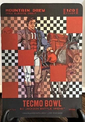 Bo Jackson Battle Arena Tecmo Bowl Mountain Drew Brawl Drew Bledsoe Big Pixel SP