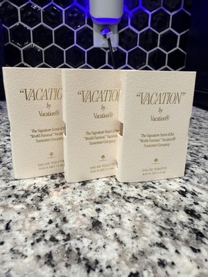 3 X Vacation by Vacation Fragrance Eau de Toilette EDT Sample Spray .05oz/1.5ml